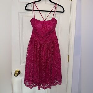 Fifteen Roses Pink Lace Dress (8)